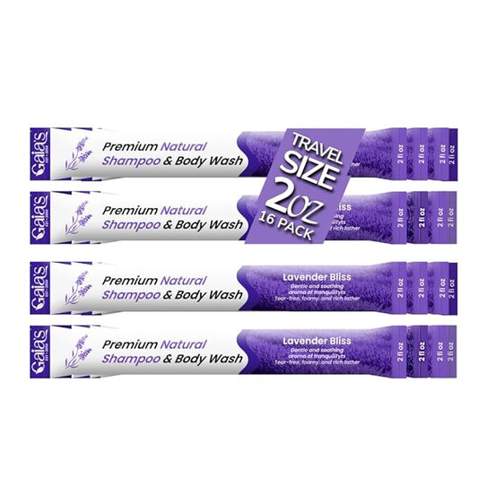 GAIA'S Natural Body Wash and Shampoo Lavender, Travel Size, 32 Fl Oz, Sulfate Free, Paraben Free, Dye Free, Tear Free, Organic and Natural Ingredients, PH Balance Feminine