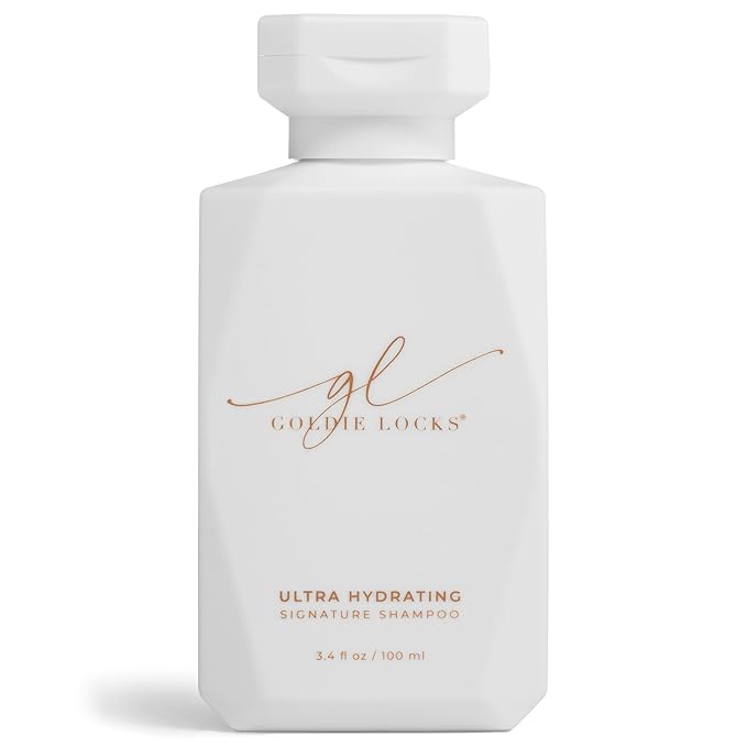 Goldie Locks Travel Size Ultra Hydrating Shampoo - 3.4 fl oz - Sulfate-Free Moisturizing Formula - Maintains Texture and Shine - Safe for Extensions and Color-Treated Hair - Protein-Free