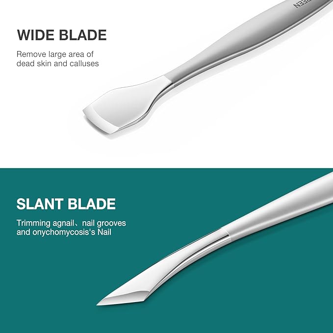 MR.GREEN Pedicure Knife Set Professional Ingrown Toenail Clippers Foot Care Tools Stainless Steel Nail Cuticle Nippers Remover Kits (4 Pcs Set)