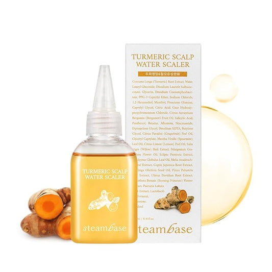 Turmeric Scalp Water Scaler | Scalp Exfoliator for Itchy Dry Scalp, Thinning Hair, Buildup Remover, Treatment for Excess Sebum Oily Greasy Hair | Korean Hair Care Products, 1.69 fl oz