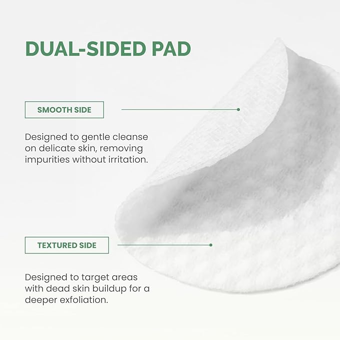 PLANTIFIQUE Korean Glycolic Acid Toner Pads 60 Pcs with Niacinamide, CICA - AHA BHA PHA Face Daily Peel Exfoliating Pads Formula for Gentle Skin Renewal for All Skin Types - Refillable Container