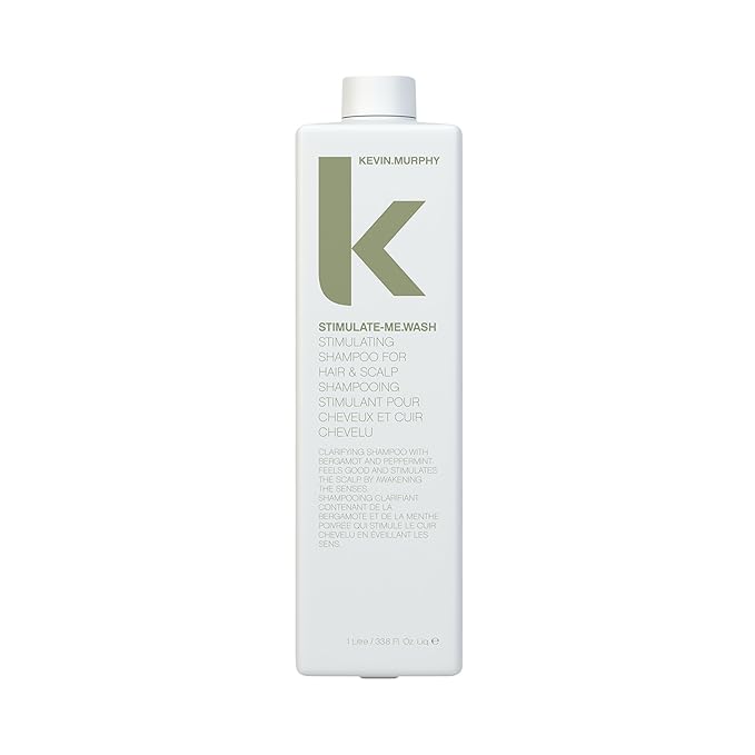KEVIN.MURPHY STIMULATE-ME.WASH - Clarifying Shampoo for Hair & Scalp - For All Types - Stimulates Hair - Strengthening - Cruelty Free Shampoo - 1 L / 33.8 fl oz