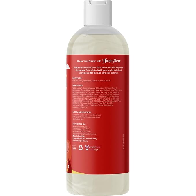 Nourishing Kids Shampoo for Dry Scalp - Gentle Dry Scalp Care Shampoo for Kids with Cleansing Essential Oils for Kids - Clarifying Shampoo for Build Up and Dry Flaky Scalp with Tea Tree Oil for Hair