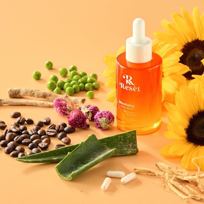 Hair Growth Serum with Caffeine, Probiotics, Aloe Vera | Promotes Hair Growth, Scalp Care, Thickness | Hair Loss Treatment for Women & Men, 50ml