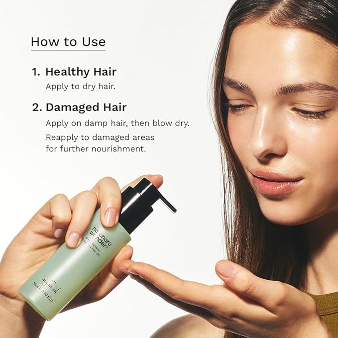 HARUHARU wonder Black Bamboo Frizz-free hair oil, Lightweight Texture with Argan Oil, Smooths Frizz, Adds Shine, Soft Finish, For All Hair Types, Styling & Finishing, 2.70 fl.oz