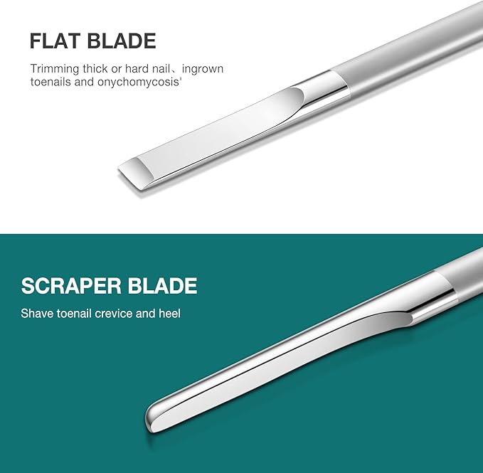 MR.GREEN Pedicure Knife Set Professional Ingrown Toenail Clippers Foot Care Tools Stainless Steel Nail Cuticle Nippers Remover Kits (4 Pcs Set)