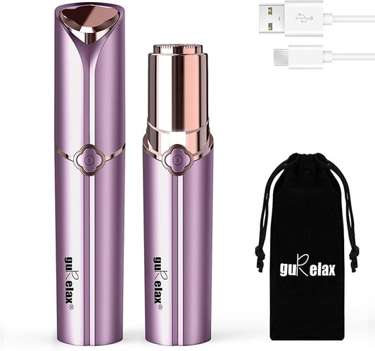 Facial Hair Removal for Women, Painless Electric Facial Hair Remover for Face, Chin，Upper Lip with USB Rechargeable