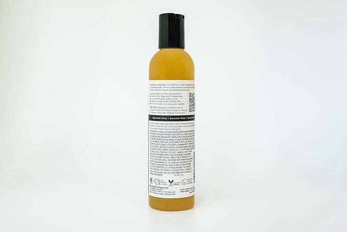 MGA Vegan Hair Shampoo - Organic Formula With Lemon Tea Tree for All Hair Types | Hair Care Product with Natural Herbal Scent | Parabens Silicone & Sulfate Free Dandruff Shampoo | Unisex | 32 Fl Oz