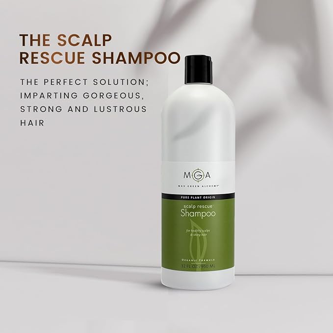 MGA Vegan Hair Shampoo - Organic Formula With Lemon Tea Tree for All Hair Types | Hair Care Product with Natural Herbal Scent | Parabens Silicone & Sulfate Free Dandruff Shampoo | Unisex | 32 Fl Oz