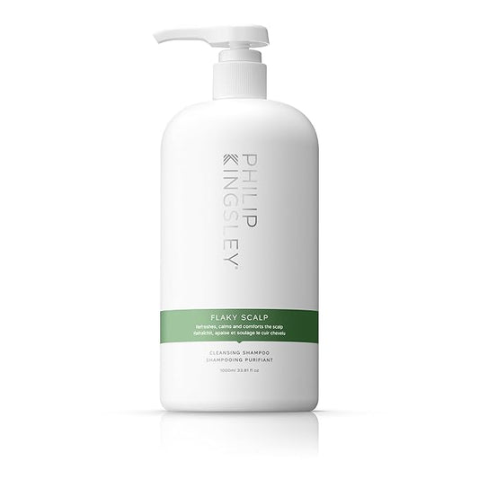 PHILIP KINGSLEY | Flaky Scalp Shampoo | Shampoo For Flaky, Itchy, Dry, Oily Scalps | Cleansing Scalp Care | Hair Shampoo that Hydrates, Soothes and Calms | 1L Pump