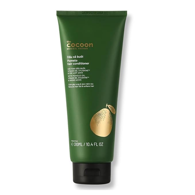 Cocoon Pomelo Essential Oil Conditioner with Xylishine & Amino Acid, Hair Growth for Thinning Hair, Organic Conditioner No Sulfate, Vegan to Soften, Reduce Loss & Volumize Hair Growth