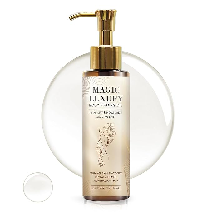 Beaque Magic Body Firming Oil, 3.38 FL OZ, Korean Skin Care Post-Shower Body Oil for Women – With Jojoba Oil,to Tighten, Hydrate & Nourish Dry Skin, Lightweight & Non-Greasy for Full Body Use