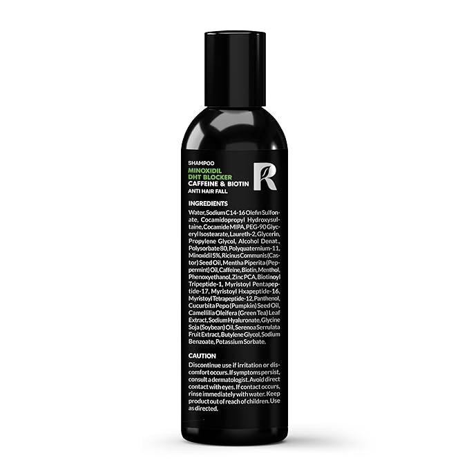 Premium: Shampoo with Minoxidil, Biotin, DHT Blocker (Saw Palmetto) & Caffeine - Activator for Hair Regrowth & Thickening for Men and Women, Anti-Hair Loss