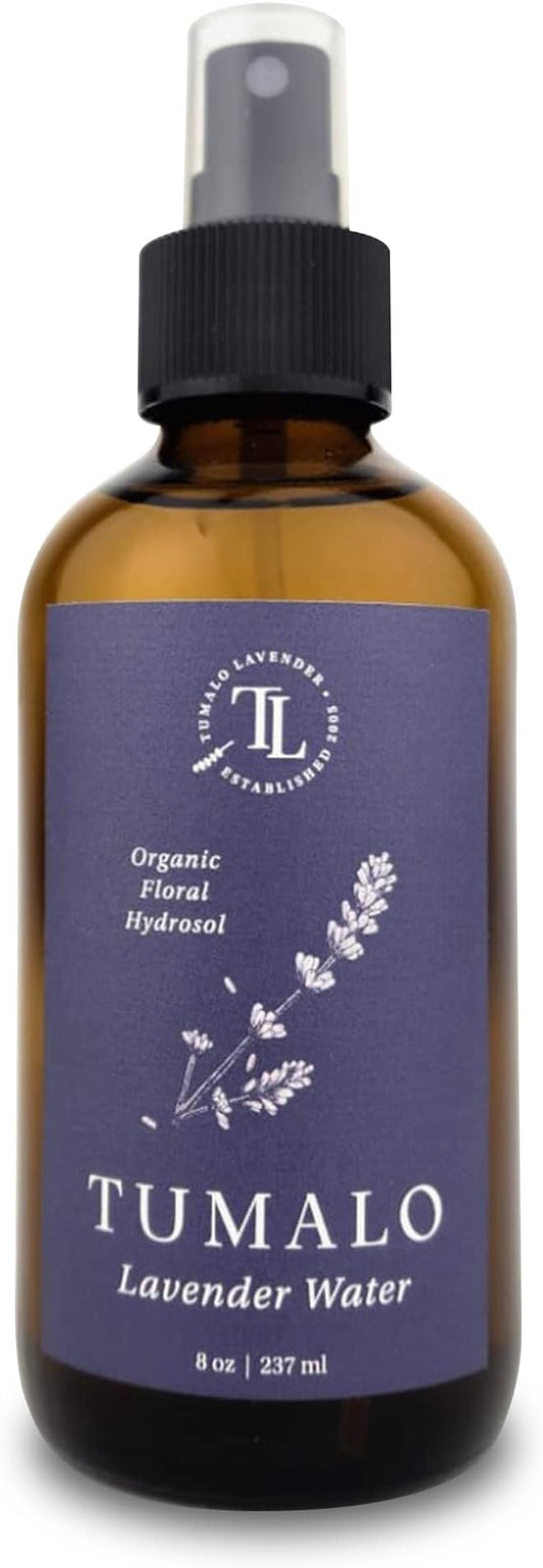 Hydrosol - Certified 100% Pure Organic Lavender Floral Water Hydrosol, Facial Toner, Aromatherapy, Skincare Set, Body Mist, Room & Linen Spray - Made in USA - 8 oz