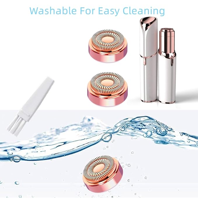 Facial Hair Remover Replacement Heads Generation 2 for Finishing Touch Flawless Facial Hair Removal Tool for women,Double Halo Painless and Smooth As Seen On TV.