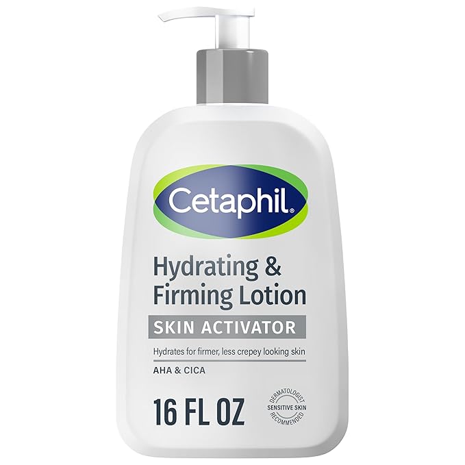 Cetaphil Skin Activator Hydrating & Firming Body Lotion 16oz, Mandelic Acid (AHA) and Centella Asiatica (CICA) Body Moisturizer, Hydrates and Firms Aging Skin, Anti-Aging Body Care