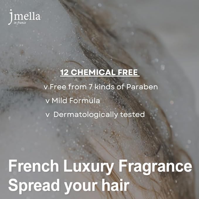 jmella IN FRANCE Lime and Basil Shampoo 33.8 floz with luxury fragrance- Chemical free -17 types of amino acid complex