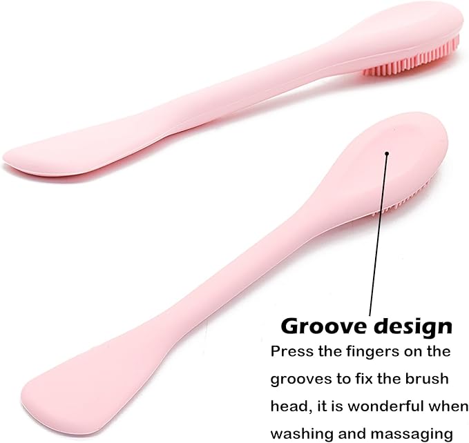 2pcs Facial Cleansing Brush and 2pcs Silicone Body Scrubber