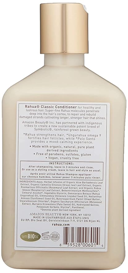 Rahua Classic Hair Conditioner, 9.3 Fl Oz, Moisturizing Conditioner, Naturally Infused, Plant Powered Ingredients, Palo Santo, For Dry Damaged Hair, Hair Care for Soft & Shiny Hair, Scalp Care, Vegan