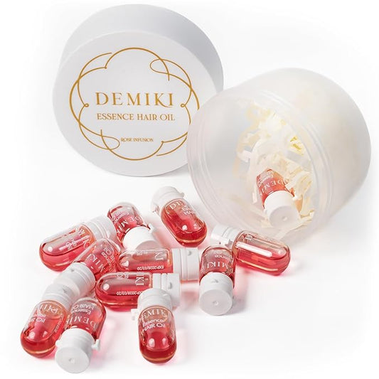 Hair Oil For Frizzy Hair With Coconut Oil - Hair Treatment For Dry Damaged Hair, Hair Perfume Oil For Curly Hair, Frizz Control Hair Care Products, Mini Bottles Hair Oil For Damaged Hair, 12pcs