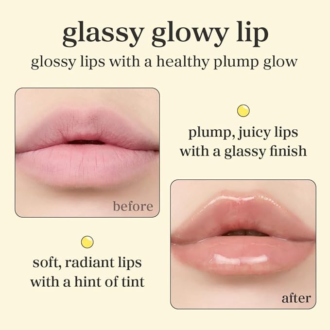 NOONI Korean Lip Oil - Applecoco | Lip Stain, Gift, Long-Lasting, Moisturizing, Plumping, Revitalizing for Dry Lips, Waterproof, No Peel Off, Korean Lip Tint, Clear Lips, Mother's Day, 0.12 Fl Oz