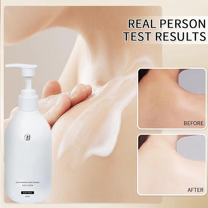 H𝗮lly+ Niacinamide White Body Lotion, Moisturizing Body Lotion, Hydration for Dull Skin, Fast-Absorbing for Dry Skin 250ML