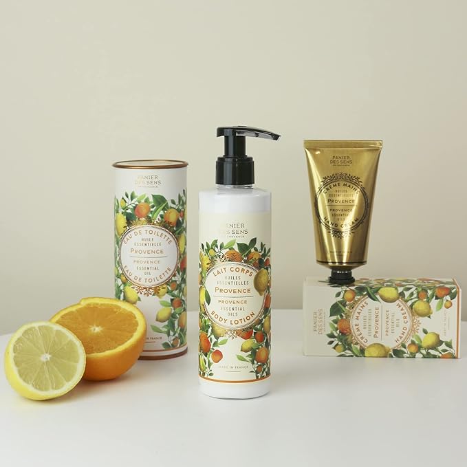 Panier des Sens – Provence Hand & Body Lotion for Dry Skin - Hydrating Body Cream for Women - Nourishing Fluid Body Moisturizer Shea Butter & Olive Oil - 97% Natural Ingredients Body Care - 8.45 Floz