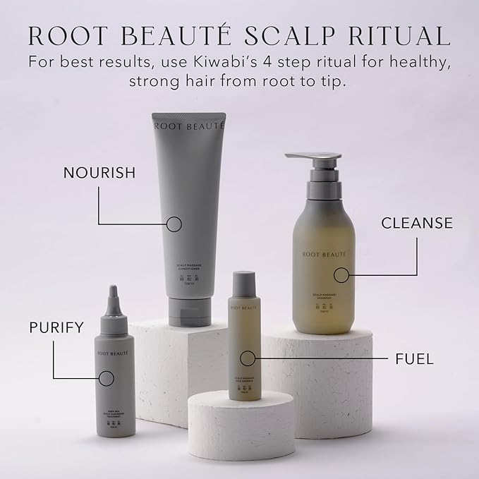 KIWABI ROOT BEAUTÉ Scalp Conditioner – Hair Growth & Scalp Treatment for Thinning, Dry & Oily Scalp – Sulfate-Free Hair Conditioner for Women with 23 Botanicals for Lustrous & Healthy Hair