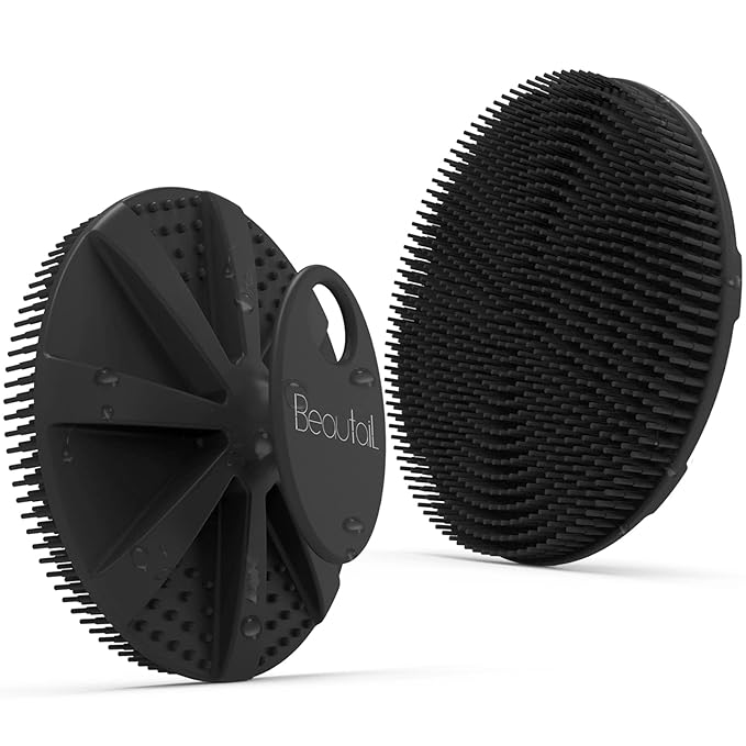 Silicone body scrubber shower bath