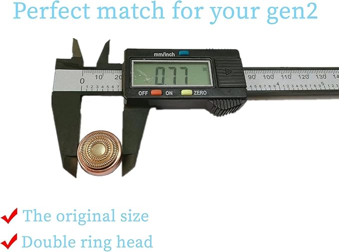 Facial Hair Remover Replacement Heads Generation 2 for Finishing Touch Flawless Facial Hair Removal Tool for women,Double Halo Painless and Smooth As Seen On TV.