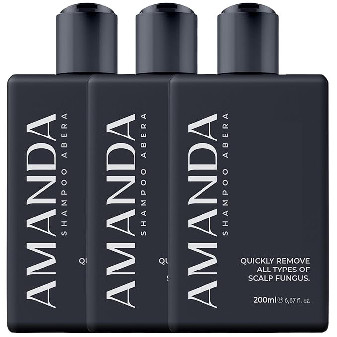 Abera Anti-Dandruff Shampoo for Stronger Hair & Healthier Scalp, Nourishes, Supports and Promotes Hair Growth, Get Rid of Dandruff, 6.67 fl oz, Set of 3