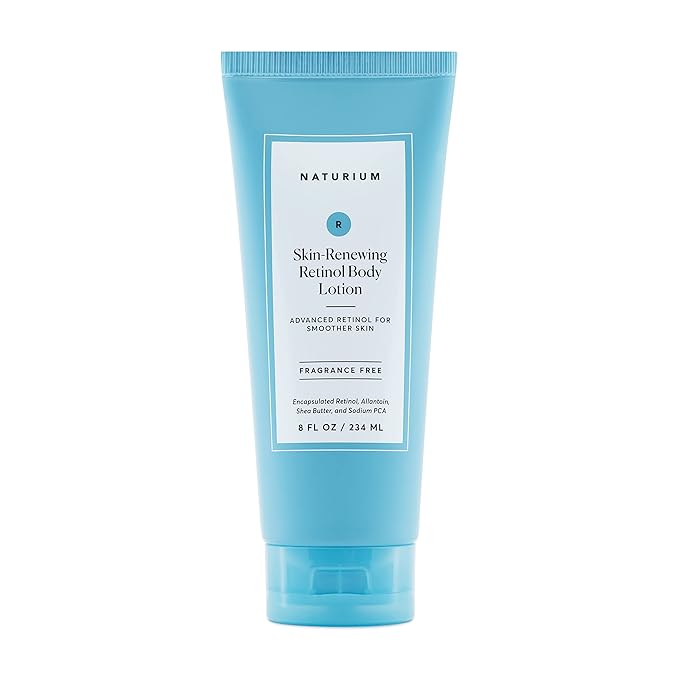 Naturium Skin-Renewing Retinol Body Lotion, Advanced Firming Anti-Aging Skin Care, with Encapsulated Retinol & Shea Butter, 8 oz