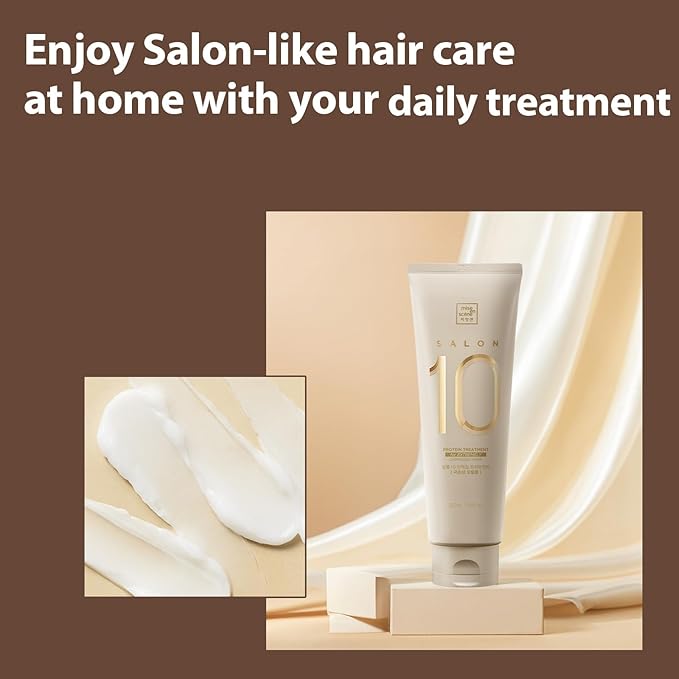 Mise En Scene Salon 10 Protein Treatment for Severe Damaged Hair - Low Porosity Hair Care, Deep conditioner with Floral Fragrance, 10-Second Protein Recover, Korean hairproduct 8.45 Fl. Oz. (250ml)