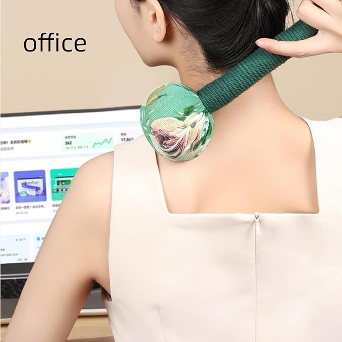 Whole Body Massage Hammer, Back Pain Massage Hammer, Muscle Relaxation Meridian Activation 2P (Orange/Green)