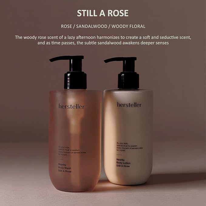 Hersteller Nearby Still A Rose Vegan Body Lotion 10.1 fl oz - Zero-Irritation Eco-Ceramide Formula with 100% Recyclable Packaging, Non-Sticky Moisturizing