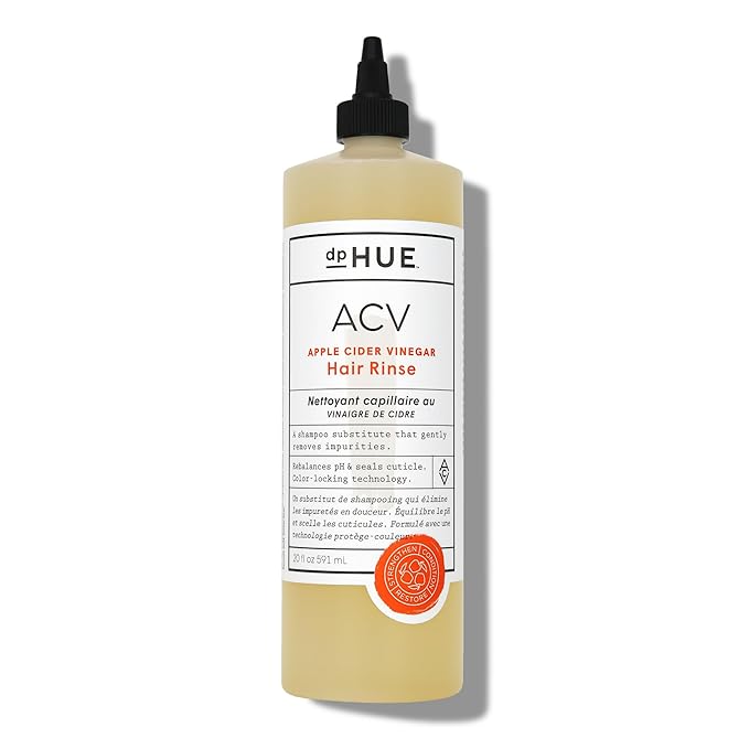 dpHUE Apple Cider Vinegar Hair Rinse, 20 oz - Shampoo Alternative, Scalp Cleanser & Post Workout Rinse - Removes Buildup & Sweat - Protects Natural Hair Oils
