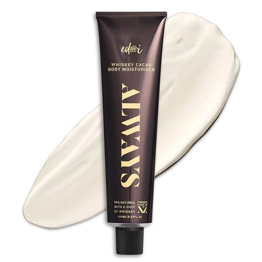 ed&i ALWAYS Moisturizer Body Lotion, Skin Lotion for dry, dull or aging Skin, Smoothing Body butter for all, Hydration Support for Daily Moisturizing - Whiskey Cacao Buttery 5.07 oz