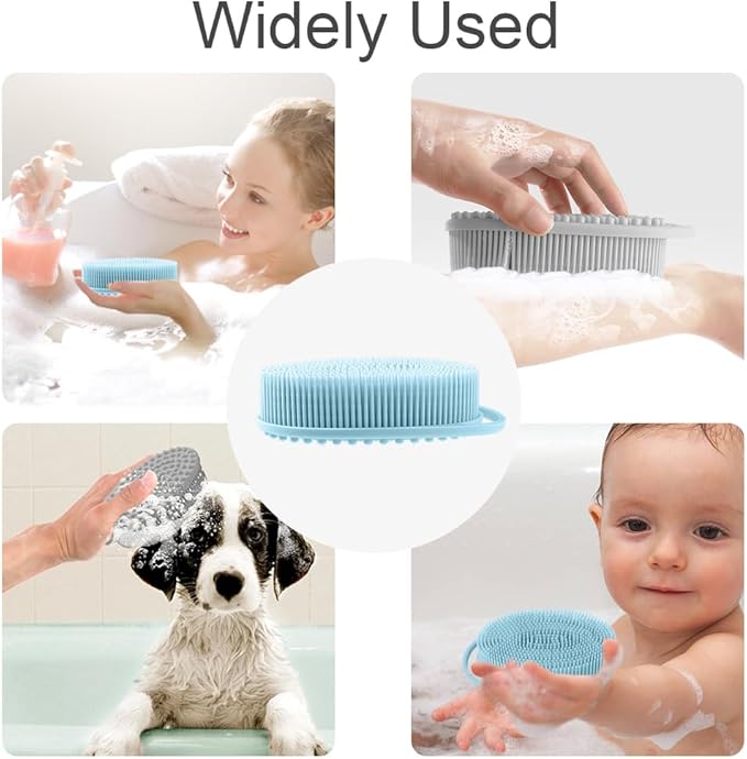 Silicone body scrubber, exfoliating silicone