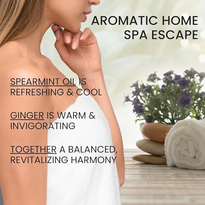 Ahimsa Irish Moss Body Wash – Hydrating & Antioxidant-Rich for Glowing Skin, Vegan, Sulfate-Free, Eco-Friendly, Yoga-Inspired Spearmint & Ginger, Gentle 10oz