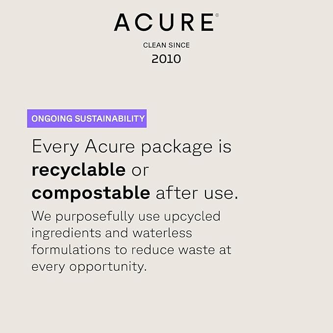 Acure Ultra Hydrating Shampoo and Conditioner Set - Moisturizing Set with Argan Oil for Women & Men with Dry, Damaged, Straight or Curly Hair, 100% Vegan, Paraben Free, Sulfate Free - 8 fl oz (2 Pack)