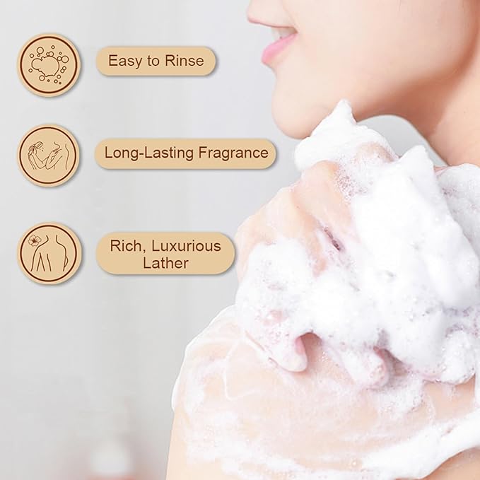 Vassili Fragrance Body Wash - Long-Lasting Aroma with Exotic Notes,Moisturizing & Gentle,For All Skin Types,Easy Rinse,12.3fl oz (Muskwood Whisper)