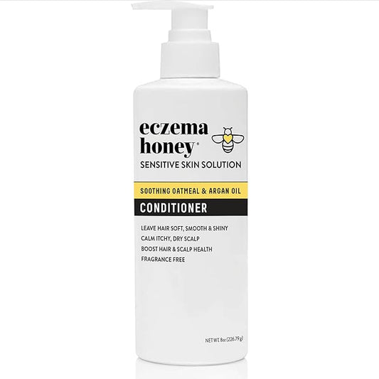 ECZEMA HONEY Nourishing Conditioner - Helps with Psoriasis, Dermatitis, & Flaking - Daily Dandruff Conditioner & Scalp Care - Itchy Scalp Treatment for Men, Women & Kids (8 Oz)