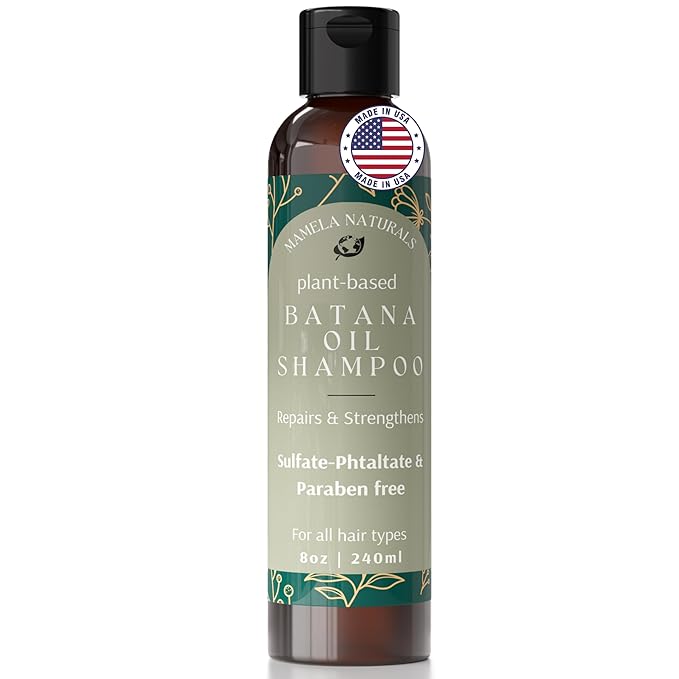 Batana Oil for Hair Growth Shampoo with Rosemary - Sulfate and Paraben Free Batana Oil Shampoo - Nourishing, Rejuvenating shampoo for thinning hair - 8 fl oz - For All Hair types