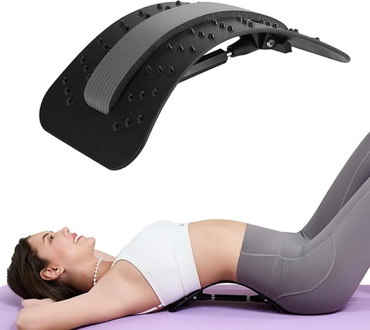 YAJIACLONE Back Stretcher for Lower Back Pain Relief，Adjustable, Portable, Durable-Unique Yoga and Gym Runner Gifts，Sports Fitness Relaxations Gift，Home Office Travel Essentials.