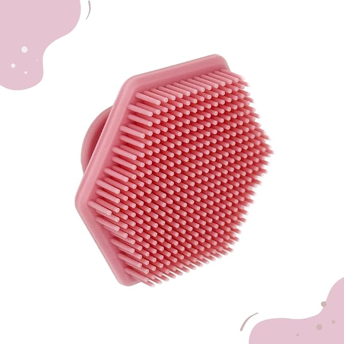 Organic to Green - Silicone Facial Brush (Pink) Antimicrobial Silicone Face Scrubber, Gentle Face Exfoliator for Sensitive Skin, Eco Friendly Facial Cleansing Brush (Pink)