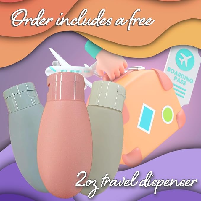 GAIA'S Natural Body Wash and Shampoo Lavender, Bulk Refill Size, 64 Fl Oz, Sulfate Free, Paraben Free, Dye Free, Tear Free, Organic and Natural Ingredients, PH Balance Feminine