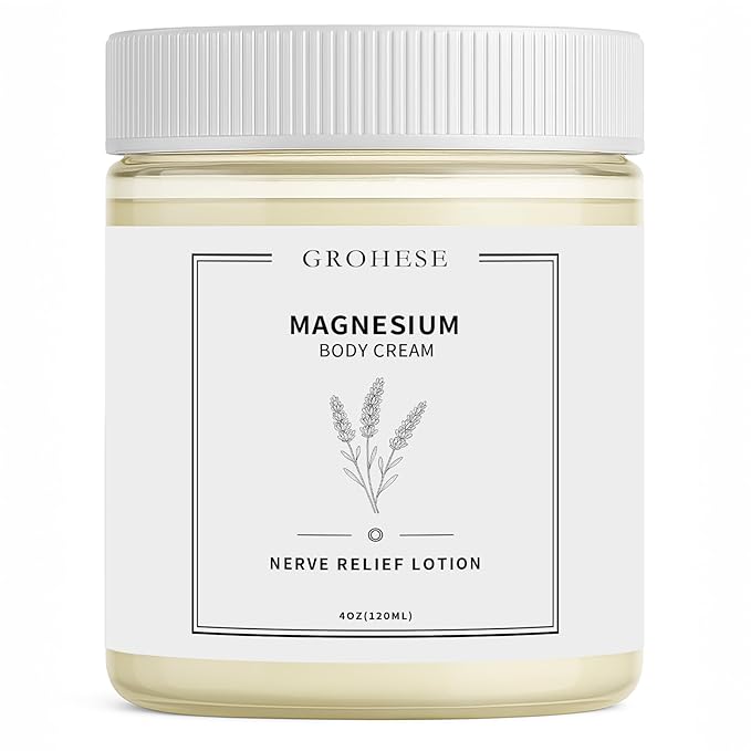Neuropathy Cream – Nighttime Magnesium Cream for Feet & Hands, Nerve Relief Body Lotion with Natural Soothing Ingredients, Non-Greasy Formula, Relaxing Lavender Scent (1)