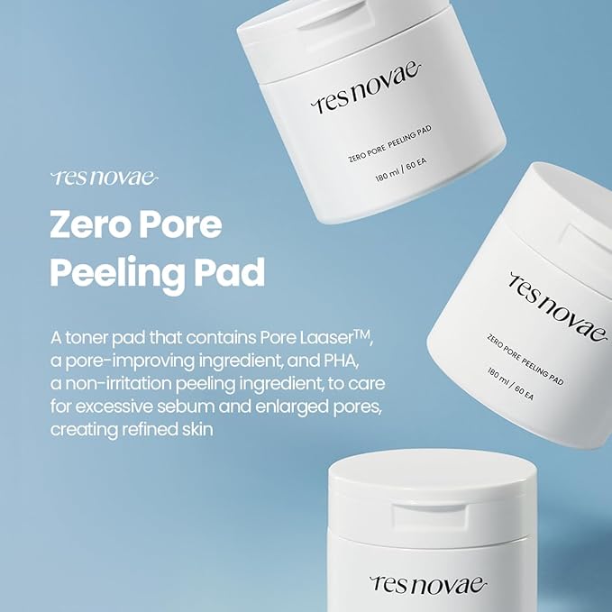 Peeling Toner Pad – 60 Pads – Blackhead & Whitehead Removal, Pore Minimizing, Oil Control, Gentle PHA Exfoliation for Sensitive Skin