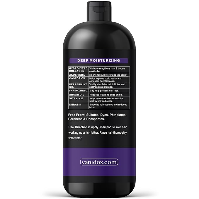 Tea Tree Oil Shampoo with Lavender & Mint | DHT Blocker Blend | Gently Cleanses Scalp, Helps Remove Buildup & Flakes | For Men & Women | Made in USA | 16 fl oz