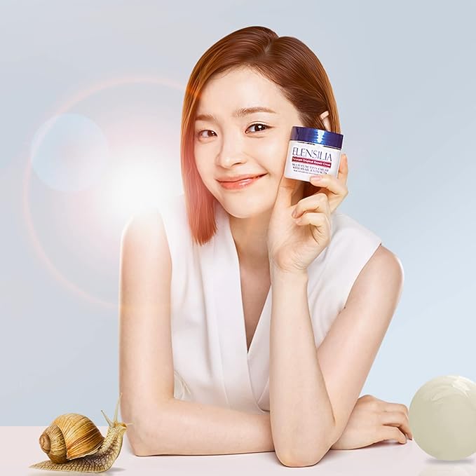 Snail Super Repair Facial Cream 1.76 Oz I 80% 100% Genuine from French Sederma Snail Filtrate with Collagen, Ceramide, 8 Types of Hyaluronic Acids | All In One Cream for All Skin Types